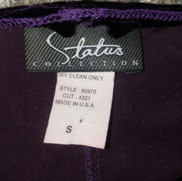 Status Collection| Vintage 90s Velour Bodycon Halter Maxi Gown - Picture 5 of 6